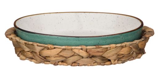 БЛЮДО ДЛЯ ЗАПЕКАНИЯ В ПЛЕТЕНОЙ КОРЗИНЕ BRONCO 